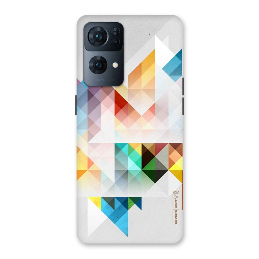 Colorful Geometric Art Back Case for Oppo Reno7 Pro 5G
