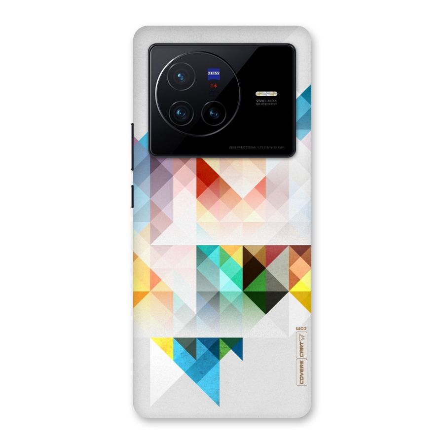 Colorful Geometric Art Back Case for Vivo X80