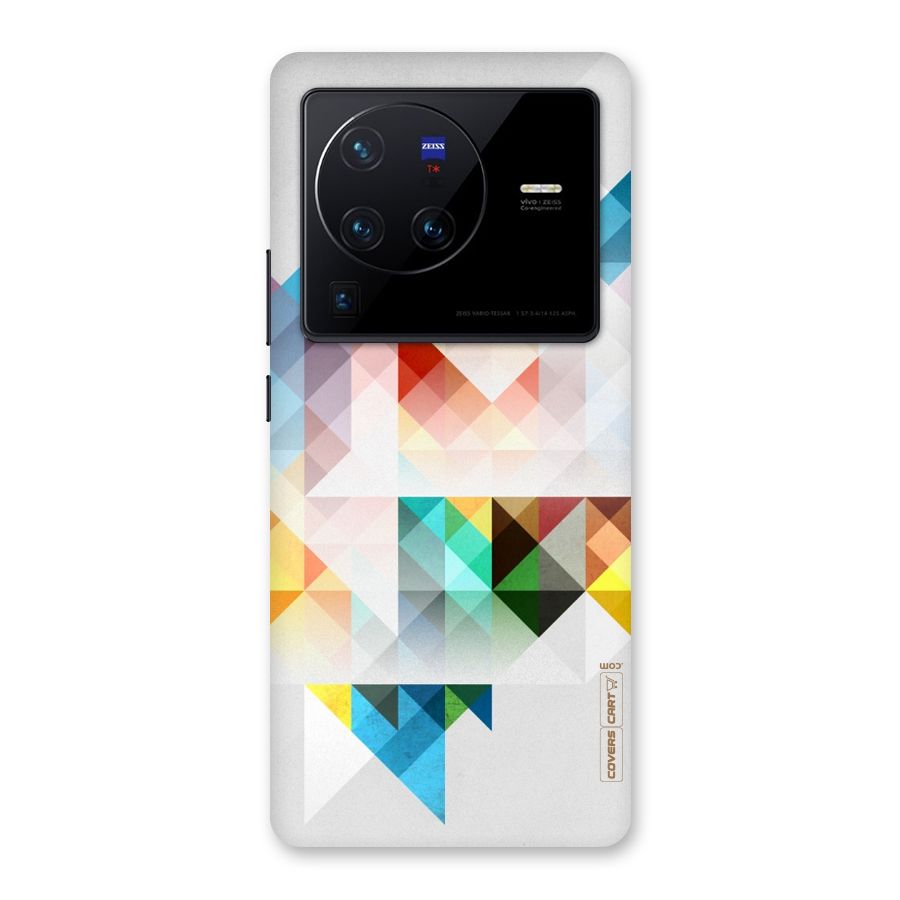 Colorful Geometric Art Back Case for Vivo X80 Pro