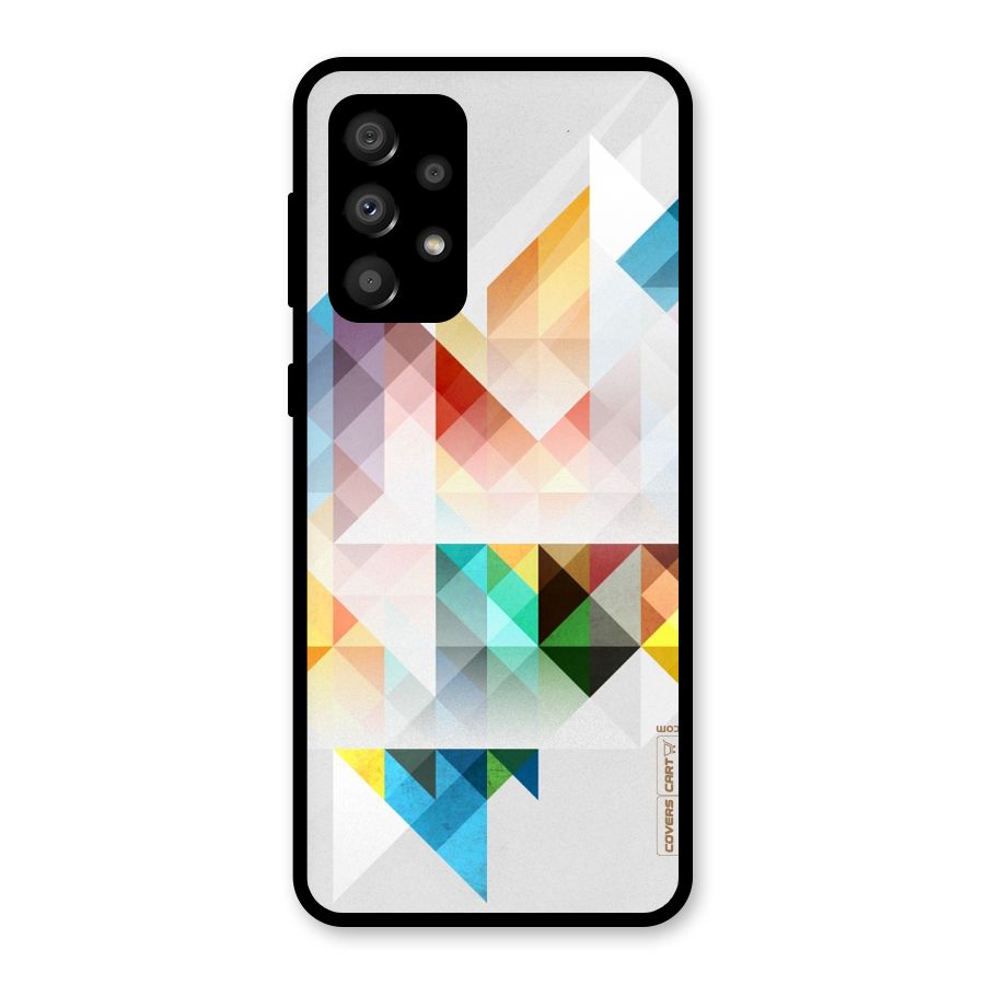 Colorful Geometric Art Glass Back Case for Galaxy A32