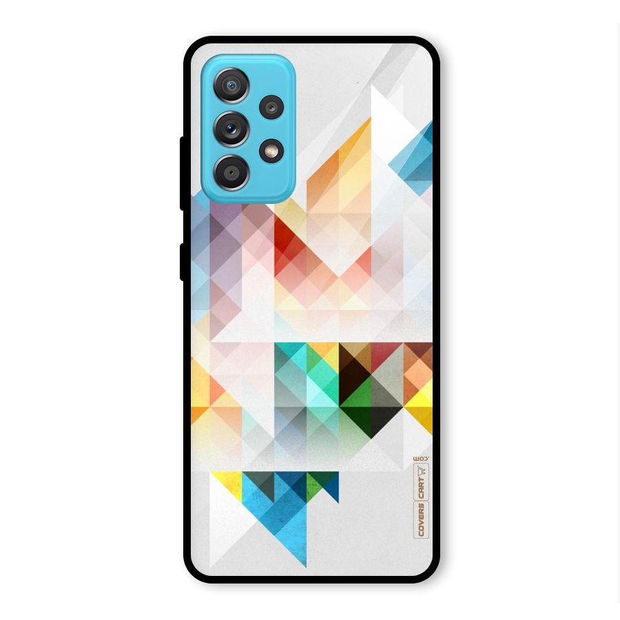 Colorful Geometric Art Glass Back Case for Galaxy A52s 5G
