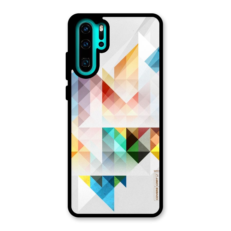 Colorful Geometric Art Glass Back Case for Huawei P30 Pro