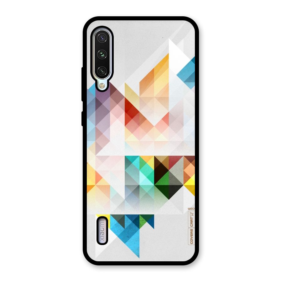 Colorful Geometric Art Glass Back Case for Mi A3