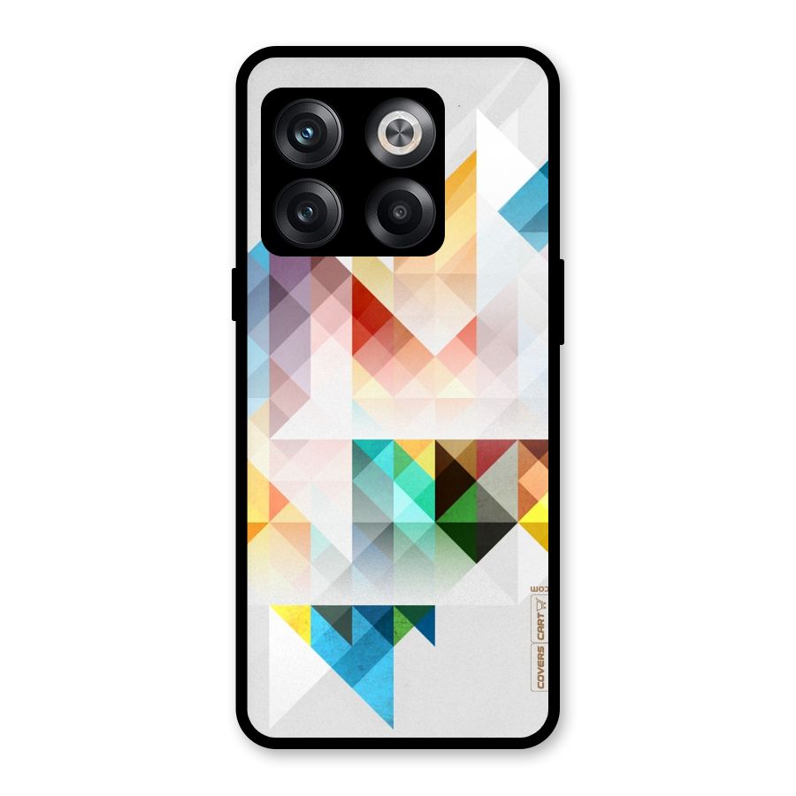 Colorful Geometric Art Glass Back Case for OnePlus 10T