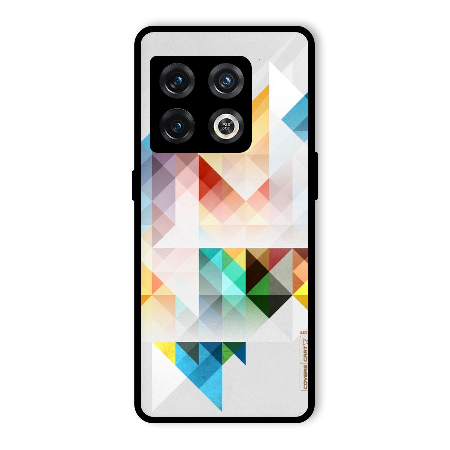 Colorful Geometric Art Glass Back Case for OnePlus 10 Pro 5G