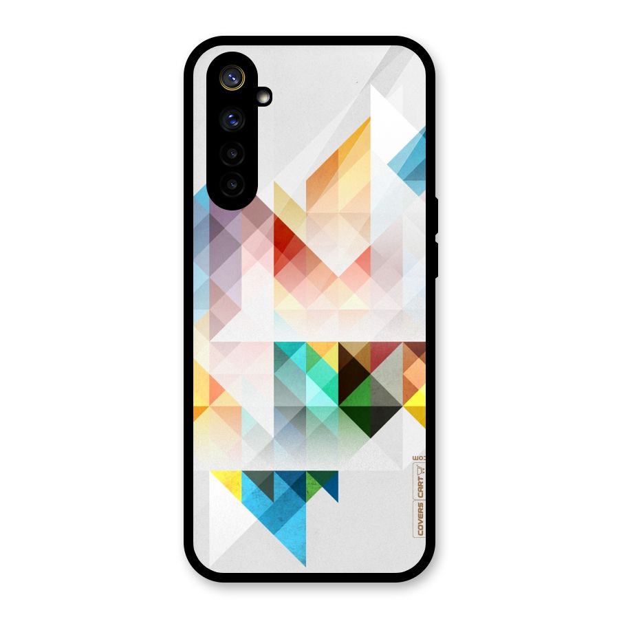 Colorful Geometric Art Glass Back Case for Realme 6i