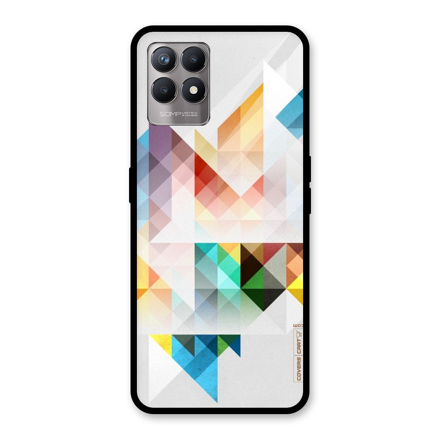 Colorful Geometric Art Glass Back Case for Realme 8i