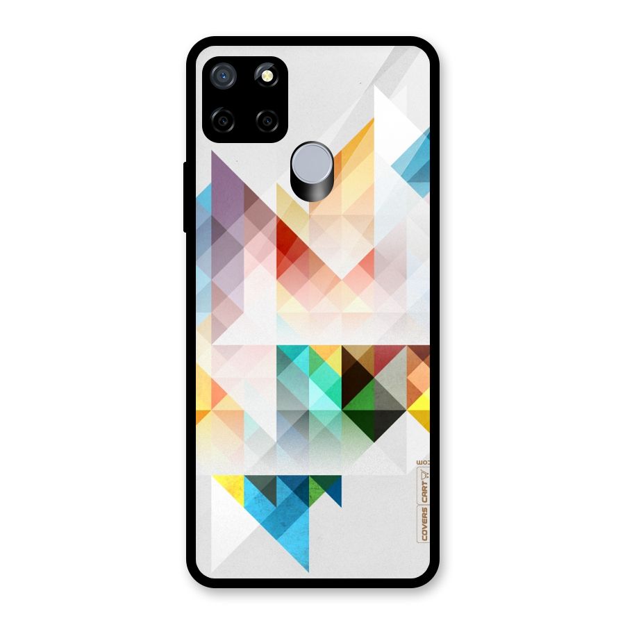 Colorful Geometric Art Glass Back Case for Realme Narzo 20