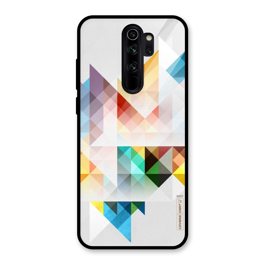 Colorful Geometric Art Glass Back Case for Redmi Note 8 Pro