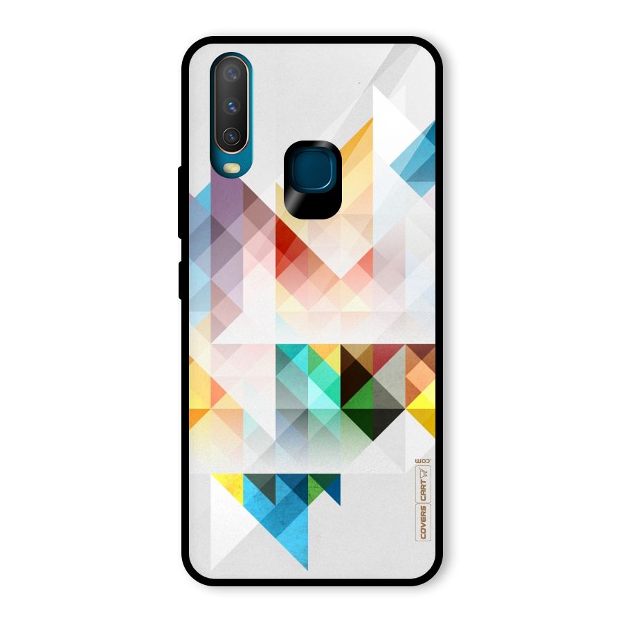 Colorful Geometric Art Glass Back Case for Vivo Y17