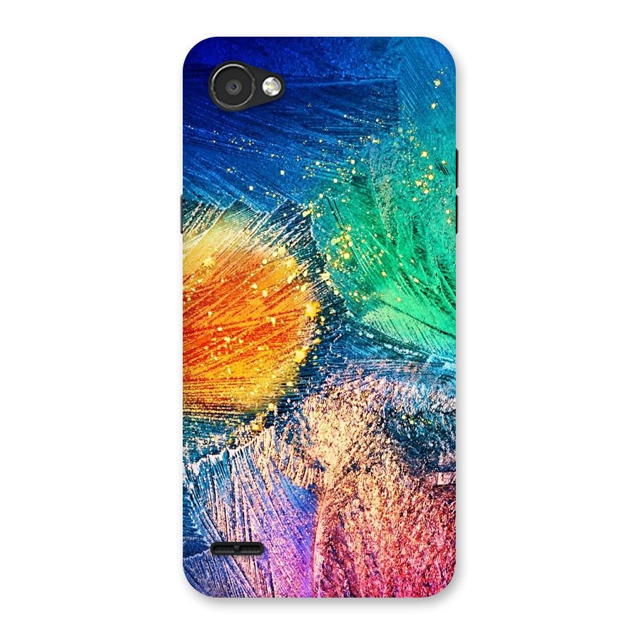 Colorful Leafs Vibrant Back Case for LG Q6