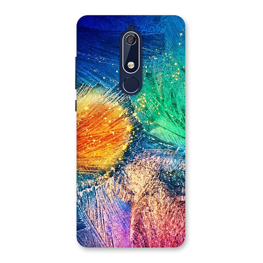 Colorful Leafs Vibrant Back Case for Nokia 5.1
