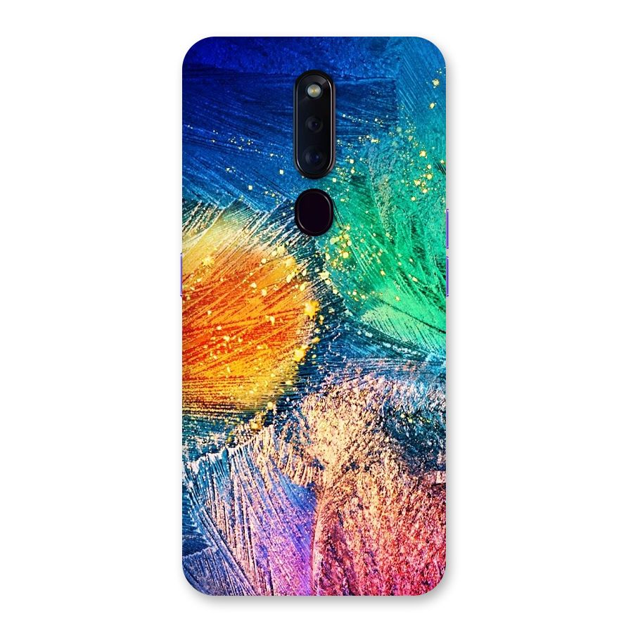 Colorful Leafs Vibrant Back Case for Oppo F11 Pro