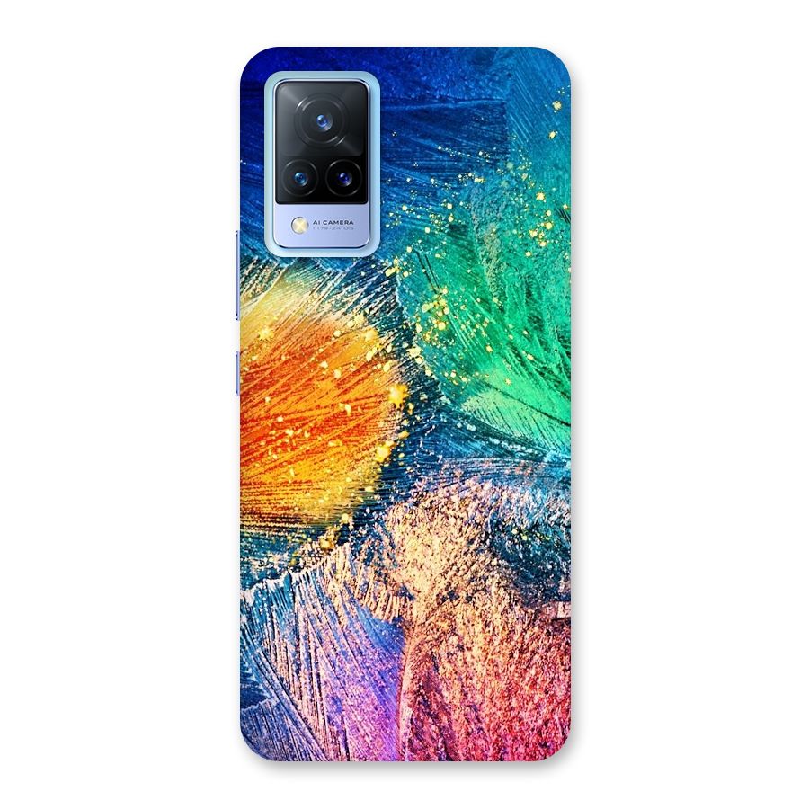 Colorful Leafs Vibrant Back Case for Vivo V21 5G