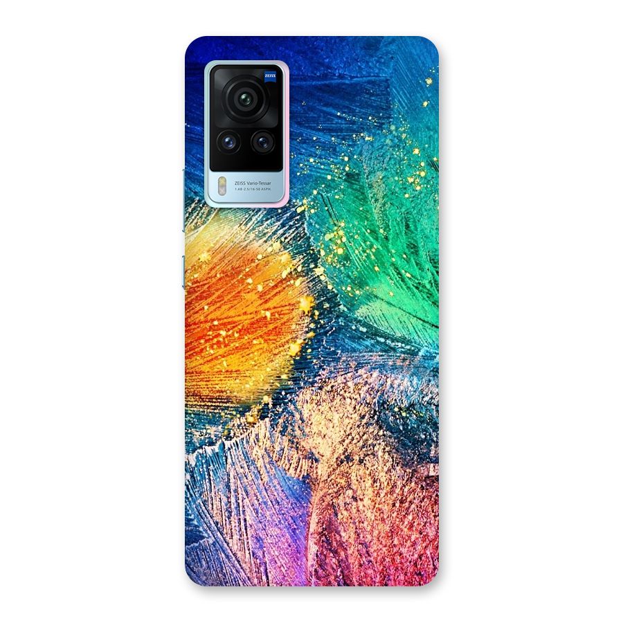 Colorful Leafs Vibrant Back Case for Vivo X60 Pro