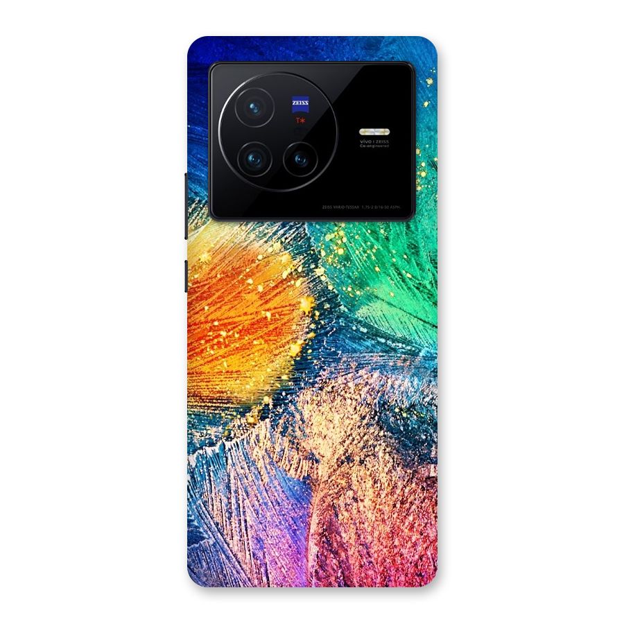 Colorful Leafs Vibrant Back Case for Vivo X80