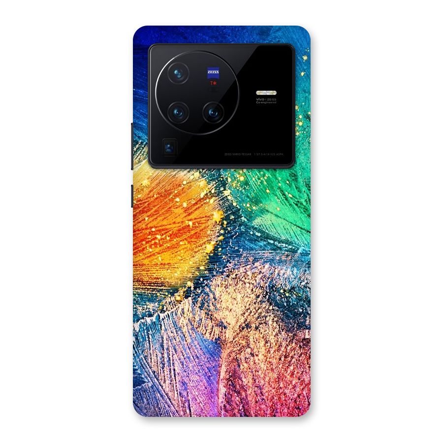 Colorful Leafs Vibrant Back Case for Vivo X80 Pro