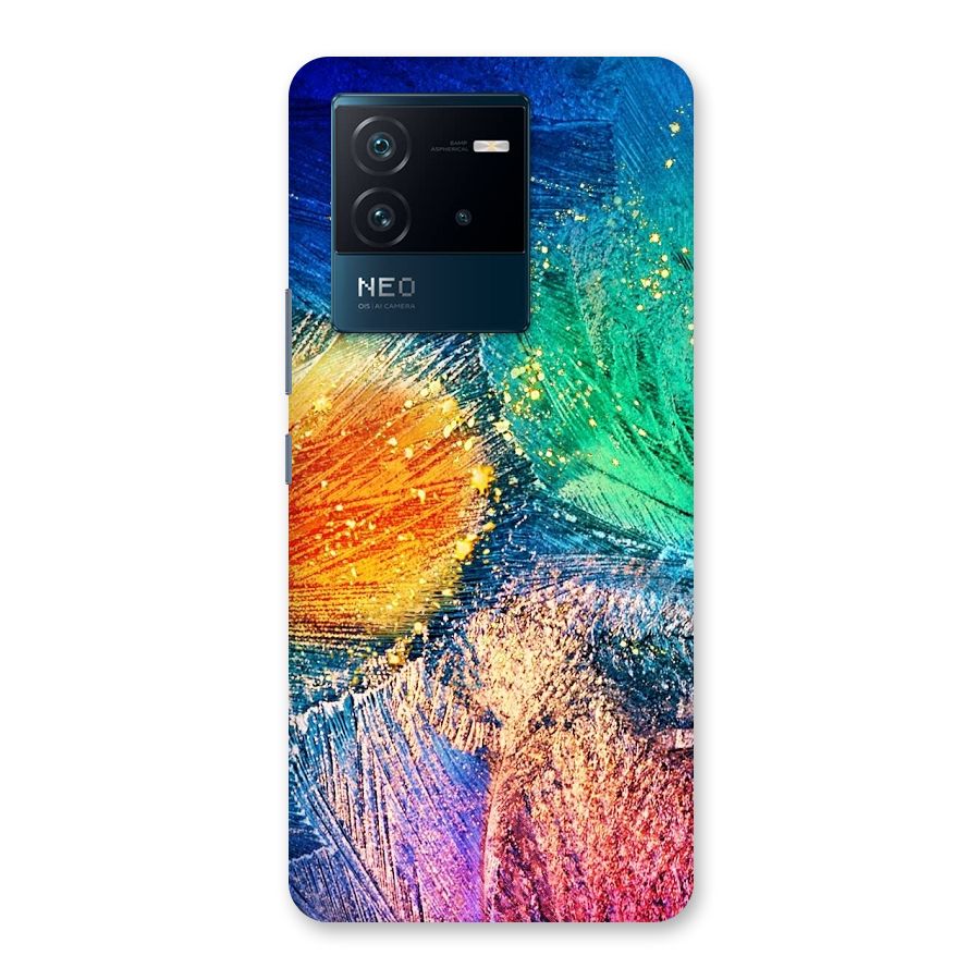 Colorful Leafs Vibrant Back Case for Vivo iQOO Neo 6 5G