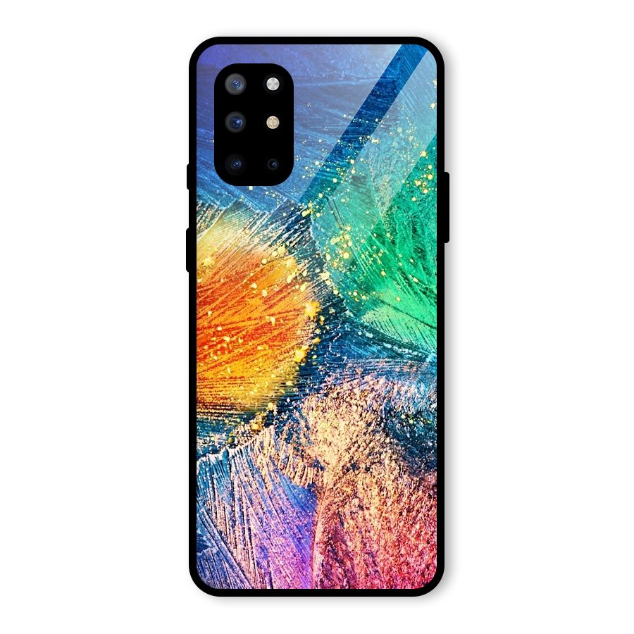 Colorful Leafs Vibrant Glass Back Case for OnePlus 8T