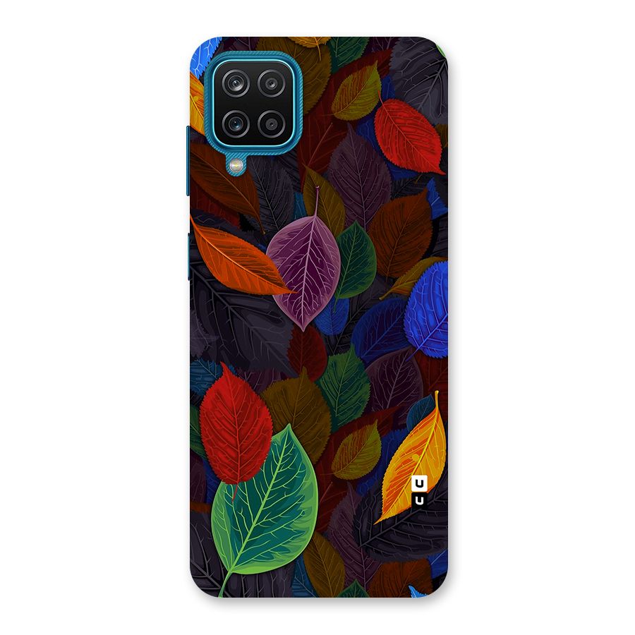 Colorful Leaves Pattern Back Case for Galaxy M12