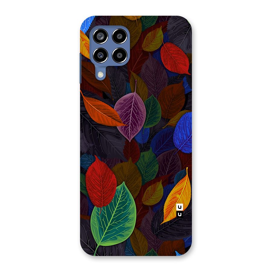 Colorful Leaves Pattern Back Case for Galaxy M53 5G