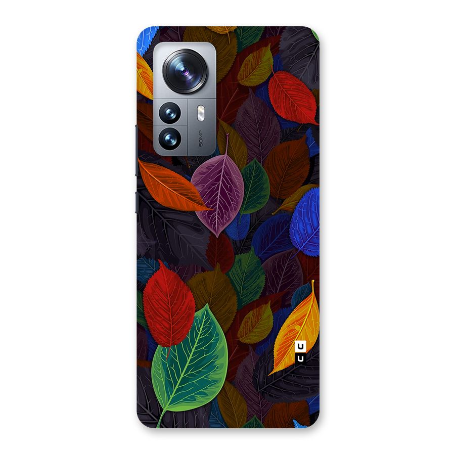 Colorful Leaves Pattern Back Case for Xiaomi 12 Pro