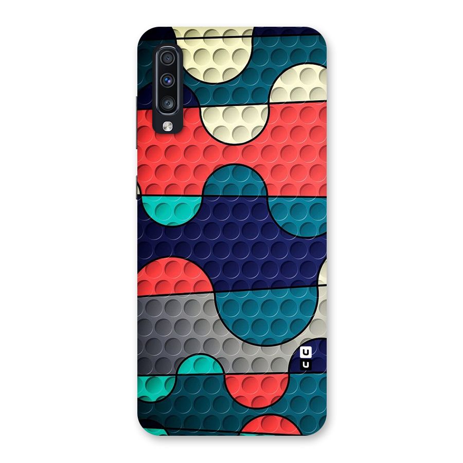 Colorful Puzzle Design Back Case for Galaxy A70