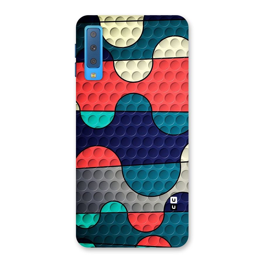 Colorful Puzzle Design Back Case for Galaxy A7 (2018)