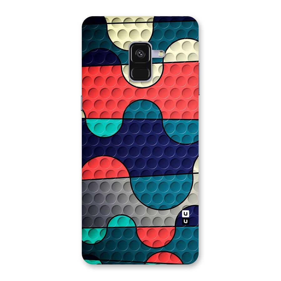 Colorful Puzzle Design Back Case for Galaxy A8 Plus