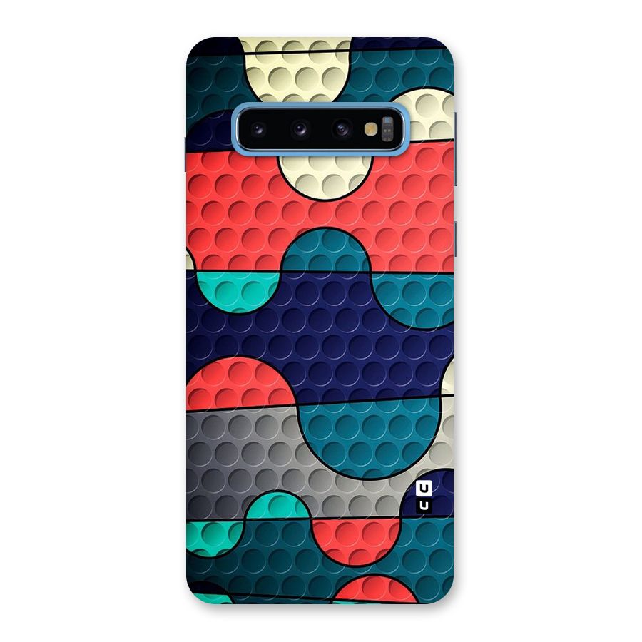 Colorful Puzzle Design Back Case for Galaxy S10