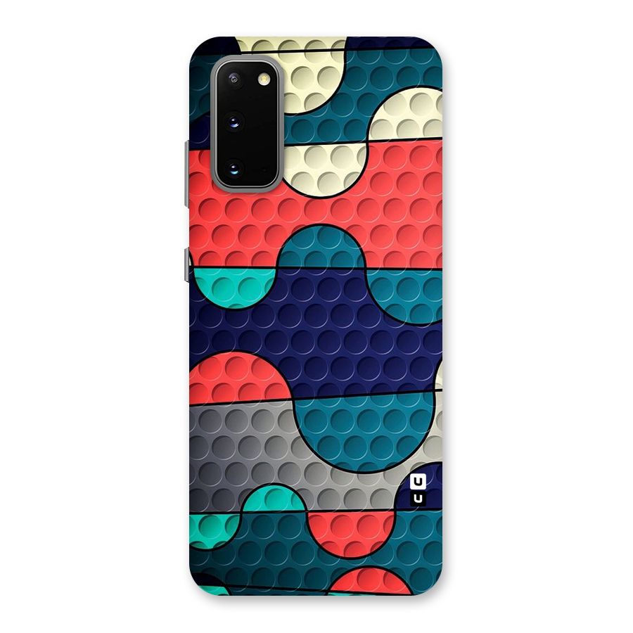 Colorful Puzzle Design Back Case for Galaxy S20