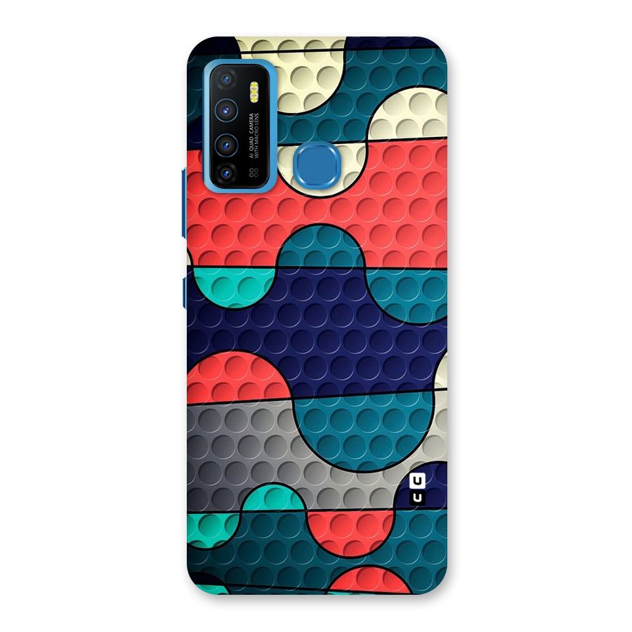 Colorful Puzzle Design Back Case for Infinix Hot 9