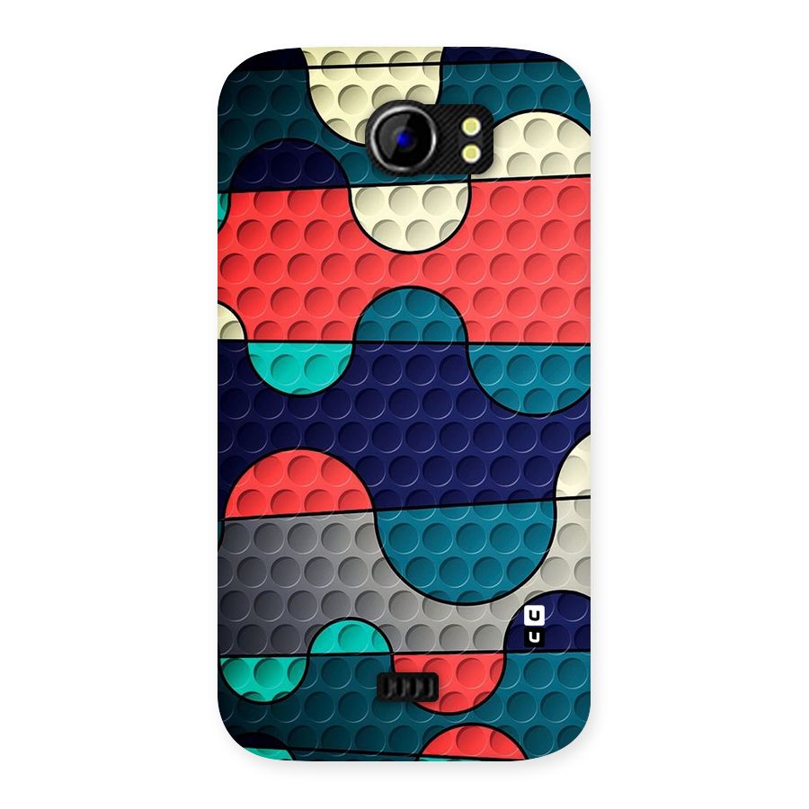 Colorful Puzzle Design Back Case for Micromax Canvas 2 A110