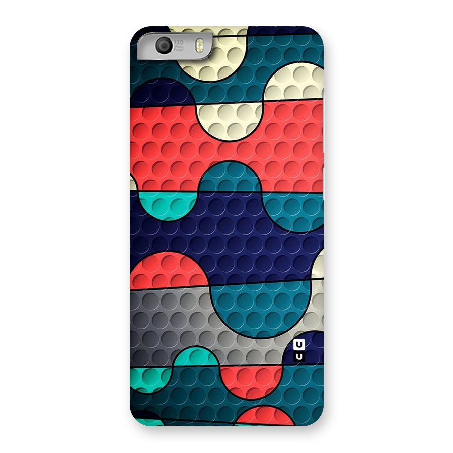 Colorful Puzzle Design Back Case for Micromax Canvas Knight 2