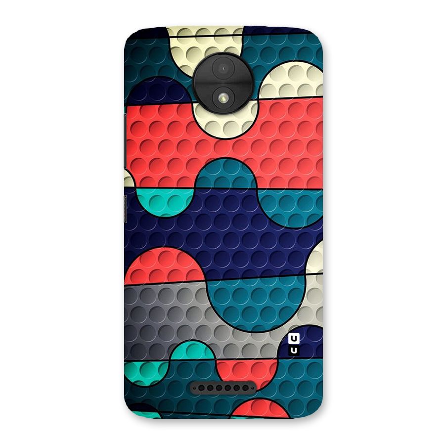 Colorful Puzzle Design Back Case for Moto C