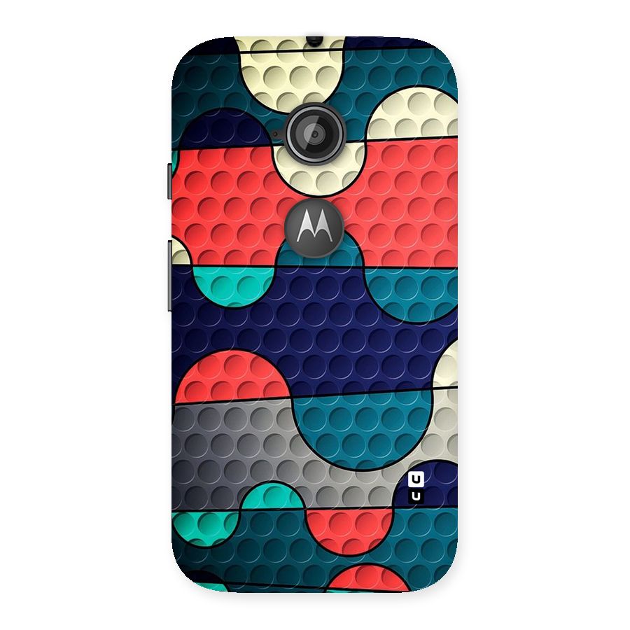 Colorful Puzzle Design Back Case for Moto E 2nd Gen