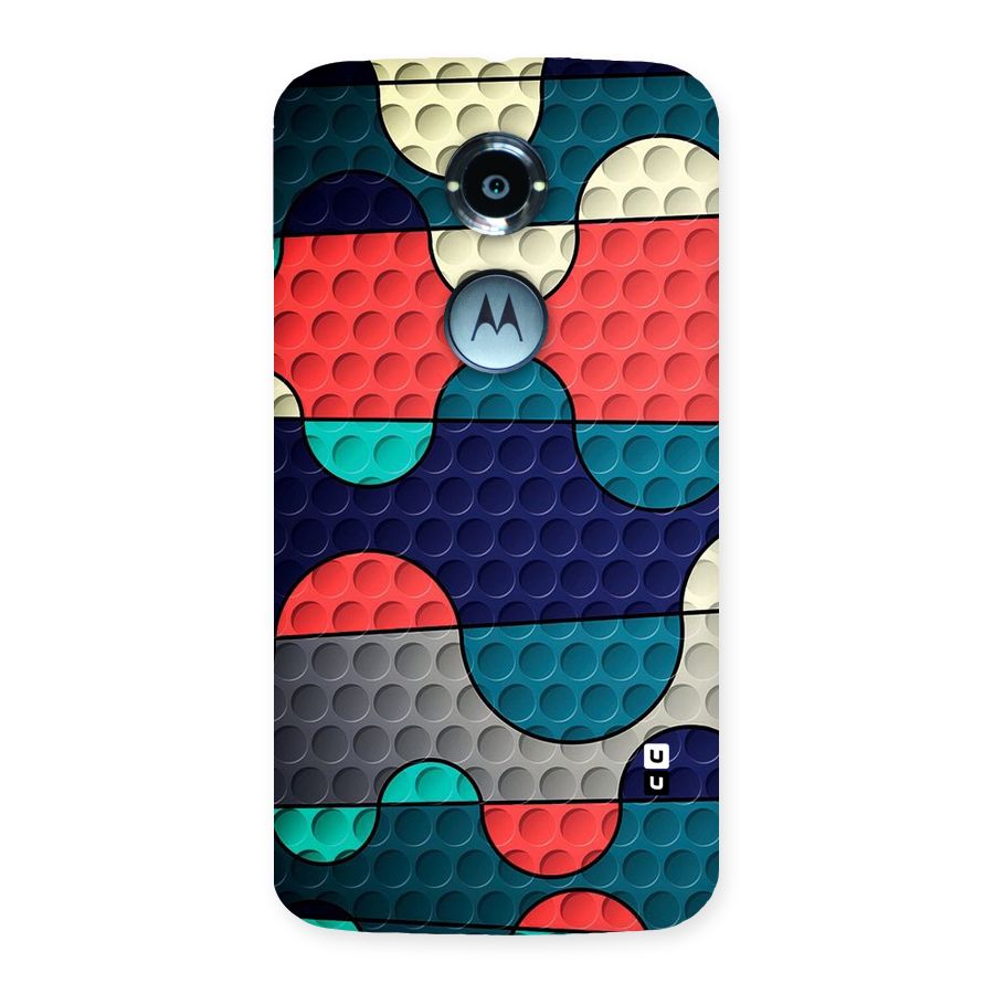 Colorful Puzzle Design Back Case for Moto X 2nd Gen