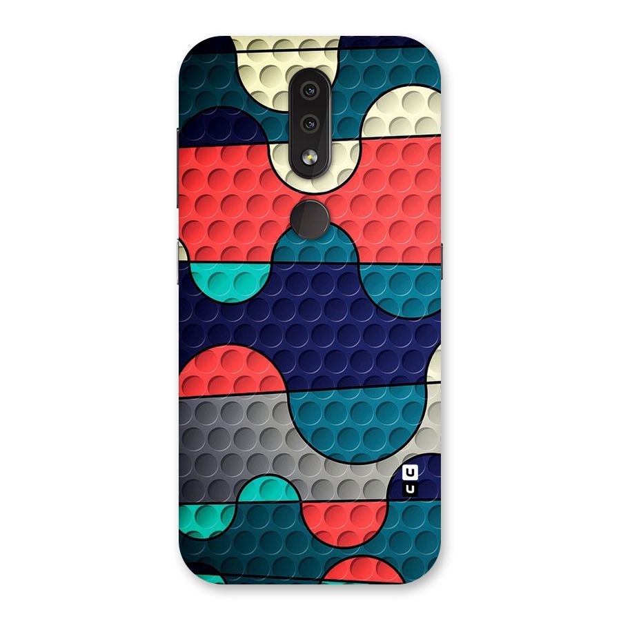 Colorful Puzzle Design Back Case for Nokia 4.2