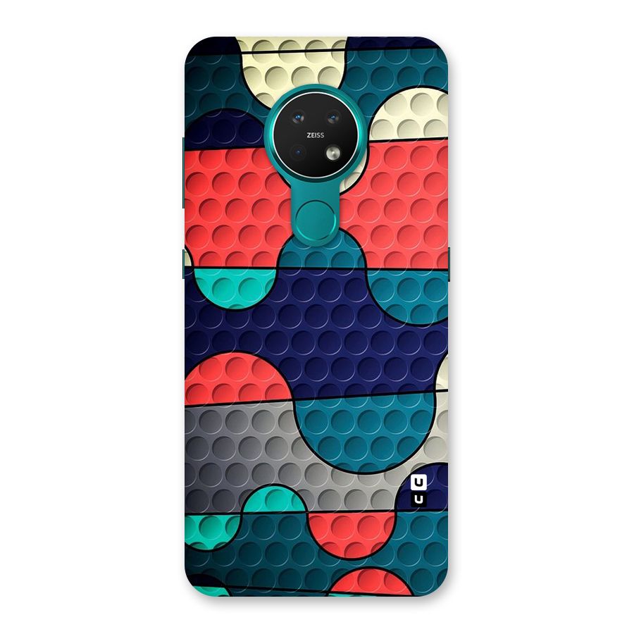 Colorful Puzzle Design Back Case for Nokia 7.2