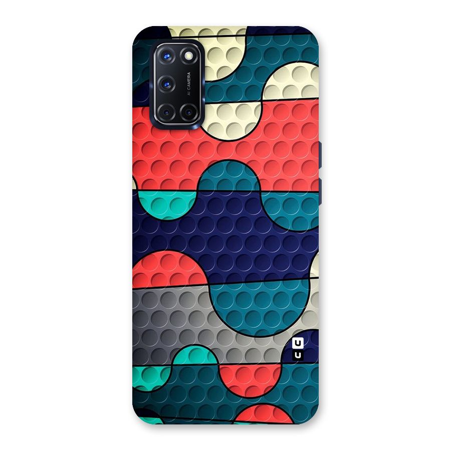 Colorful Puzzle Design Back Case for Oppo A52