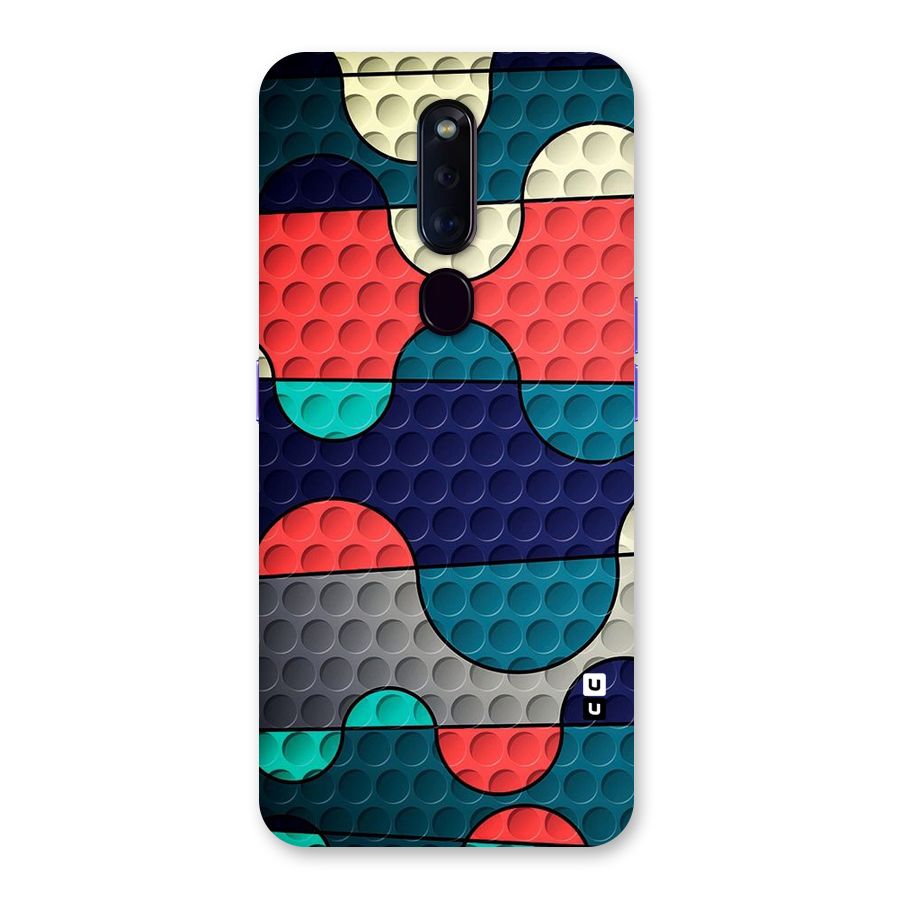 Colorful Puzzle Design Back Case for Oppo F11 Pro