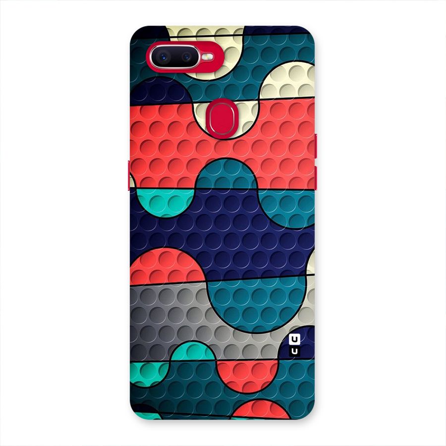 Colorful Puzzle Design Back Case for Oppo F9 Pro