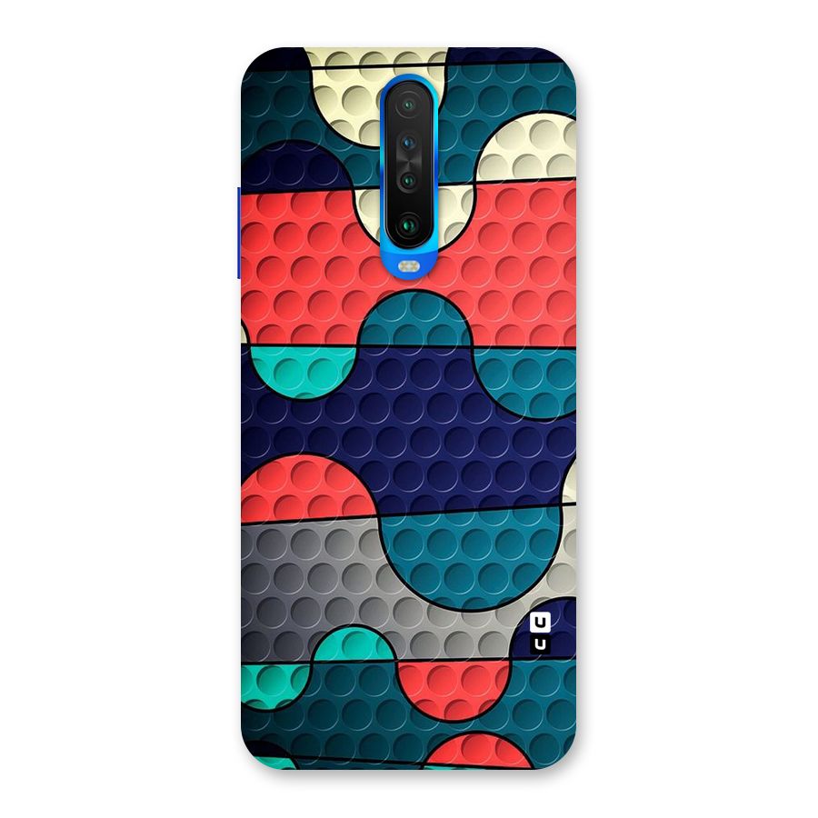 Colorful Puzzle Design Back Case for Poco X2