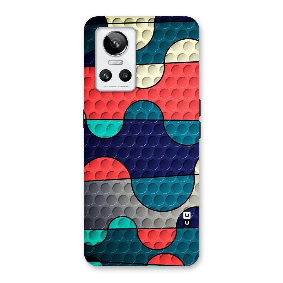 Colorful Puzzle Design Back Case for Realme GT Neo 3