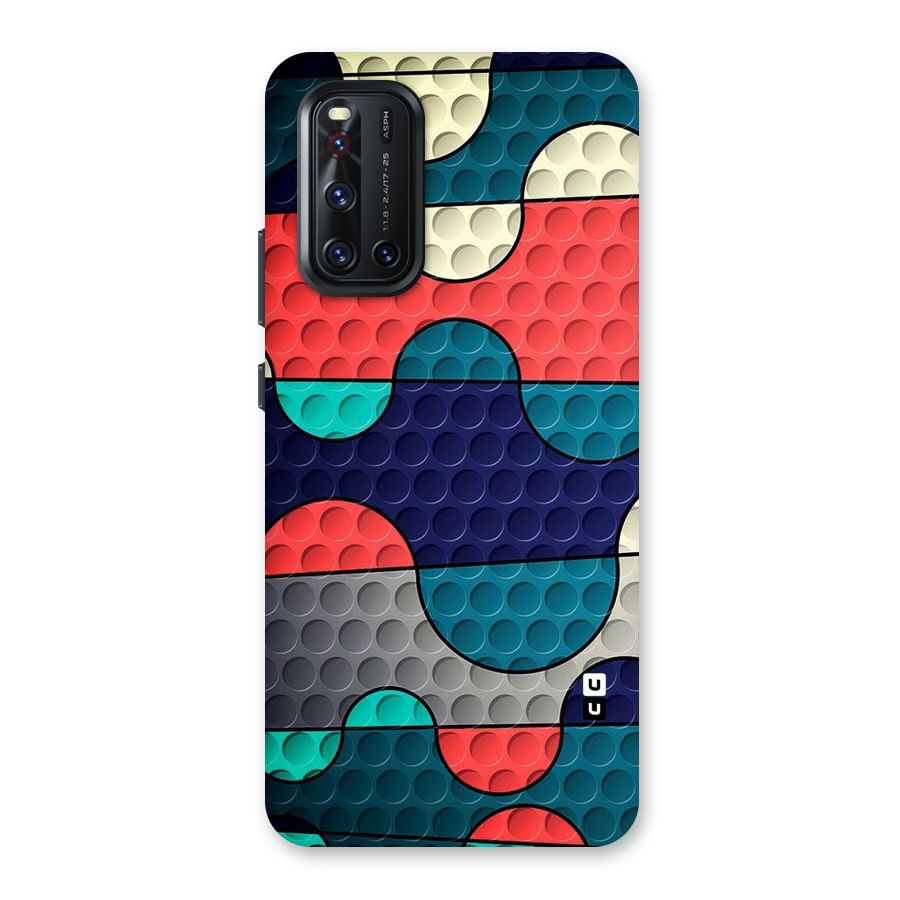 Colorful Puzzle Design Back Case for Vivo V19