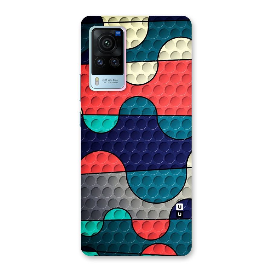 Colorful Puzzle Design Back Case for Vivo X60 Pro