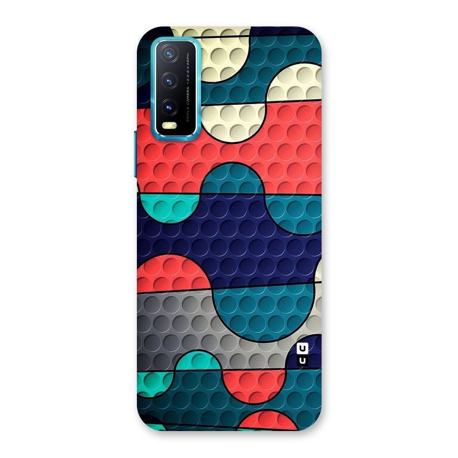 Colorful Puzzle Design Back Case for Vivo Y20A