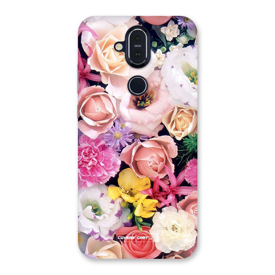Colorful Roses Back Case for Nokia 8.1