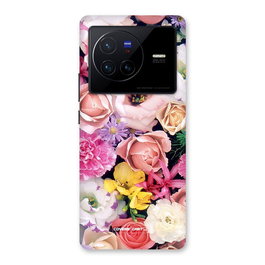 Colorful Roses Back Case for Vivo X80