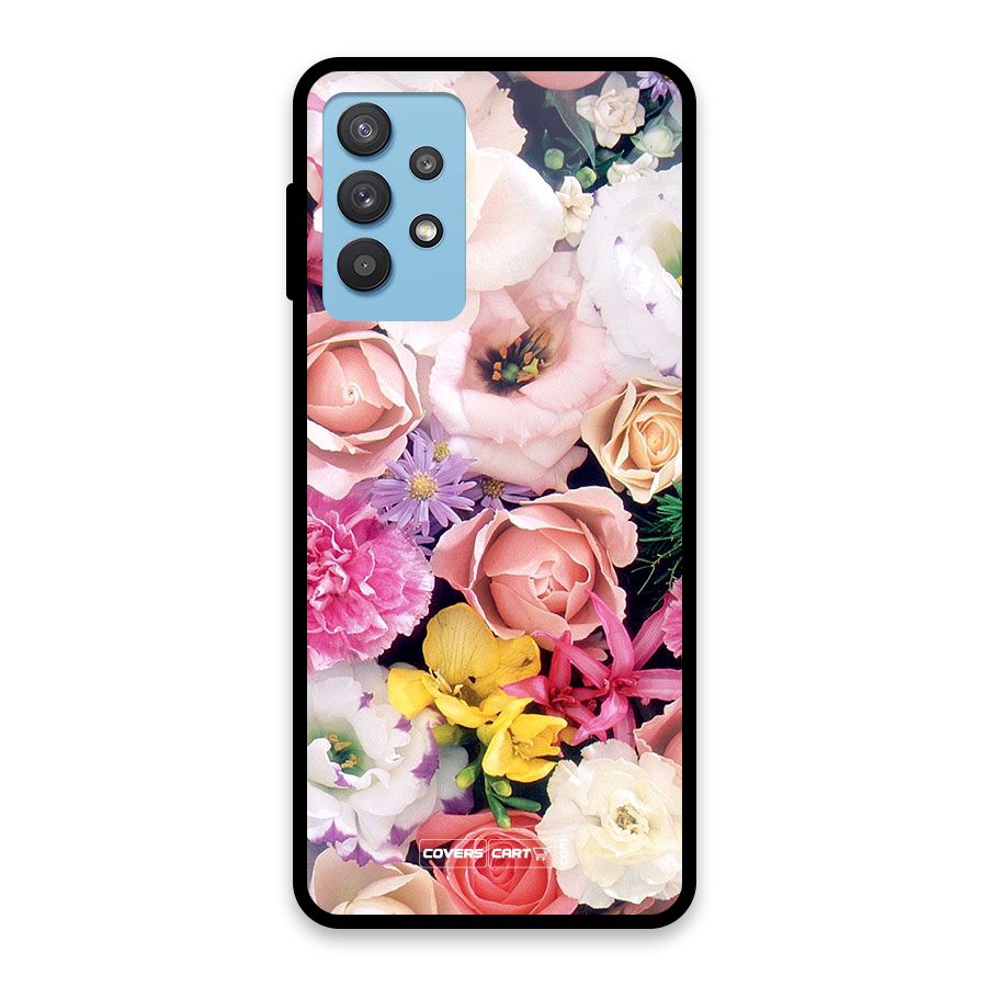 Colorful Roses Glass Back Case for Galaxy M32 5G